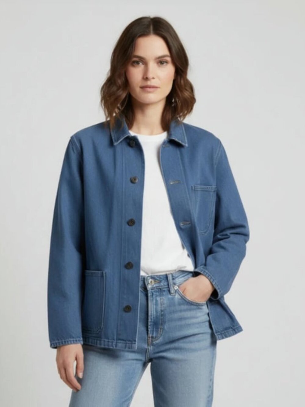 Vintage German Herringbone Chore Jacket